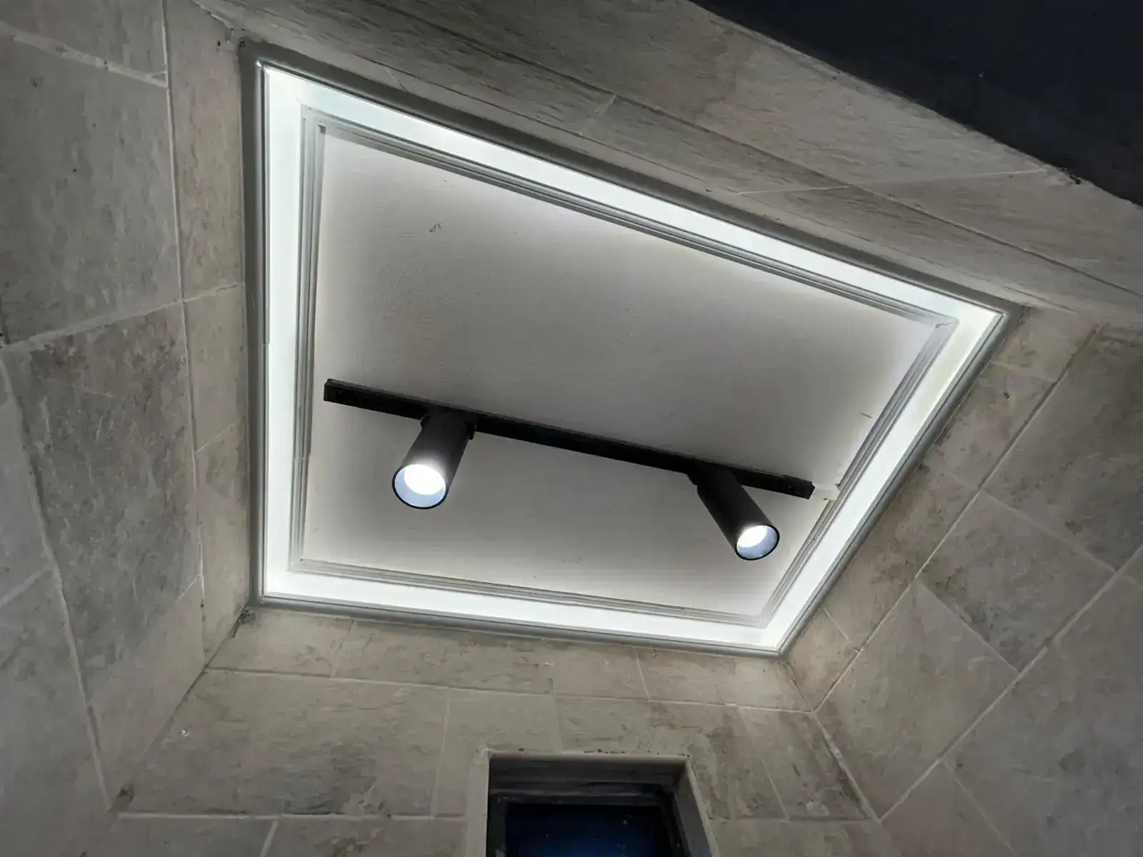 Geometric Ceiling before installation