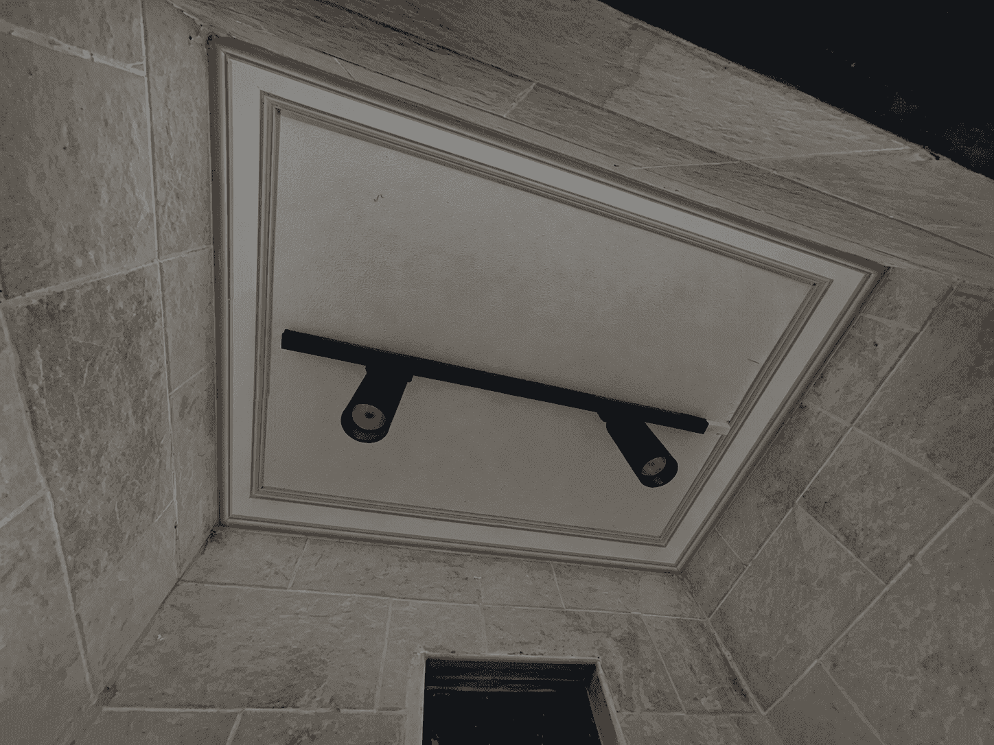 Geometric Ceiling after installation