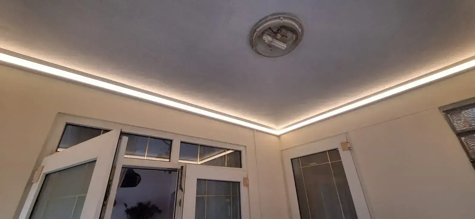 Cove Lighting before installation